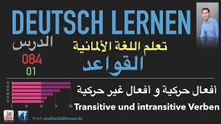 تعليم اللغة الألمانية ـ الدرس 084 أفعال حركية و غير حركية 01 Transitive und intransitive Verben