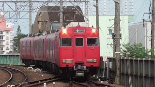 名鉄6004F 662ﾚ普通東岡崎 終点東岡崎駅到着