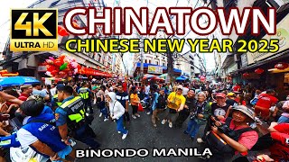 CHINATOWN TOUR Chinese New Year  Onpin St Binondo Manila Dinagsa ng mga Turista  [4k]