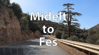 [4K] Driving across the Atlas Mountains - Midelt to Fes (MA)