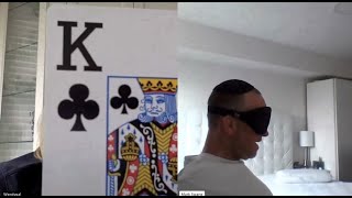 292) 5 Playing Cards In a Row, And The Letter A. Blindfolded! #6