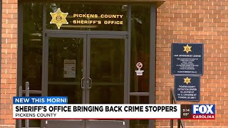 Pickens County Sheriff's Office bringing back Crime Stoppers