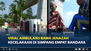 Viral Ambulans Bawa Jenazah Kecelakaan di Simpang Empat Bandara Palembang