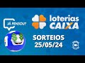 Loterias CAIXA: +Milionária, Mega-Sena, Quina e mais 25/05/2024