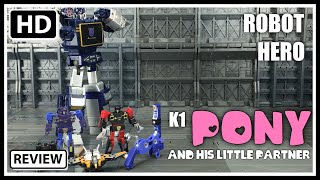 Robot Hero K-01 PONY AND HIS LITTLE PARTNER KO Transformers Masterpiece Soundwave