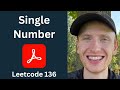 Single Number - Leetcode 136 - Bit Manipulation (Python)