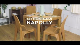 SET MEJA MAKAN NAPOLLY