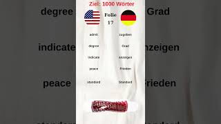 1000 Wörter lernen Folie 17 #deutsch #a1 #b1 ( Deutsch Lernen )
