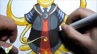 Copic speed draw Koro sensei from Assassination Classroom 殺せんせー