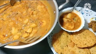 Lajwab Chane Dal Ka Puri \u0026 Sabji.Recipe.#puri#testy#yammy#video.