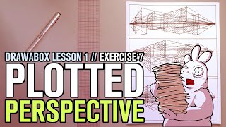 Drawabox Lesson 1, Exercise 7: Plotted Perspective