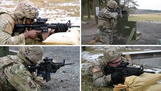 U.S. Soldiers with M4 and M17 qualification 2023
