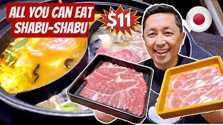Best Shabu Shabu Deal! All You Can Eat Buffet in Tokyo 🇯🇵 Japanese Hot Pot Resta