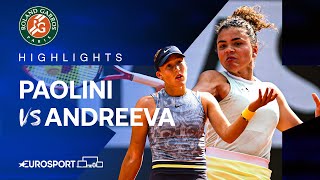 Jasmine Paolini vs Mirra Andreeva | Semi-Final | French Open 2024 Extended Highl