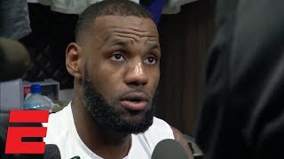 LeBron James: Lakers came out ‘sluggish’ in first quarter vs. Raptors | NBA Interview