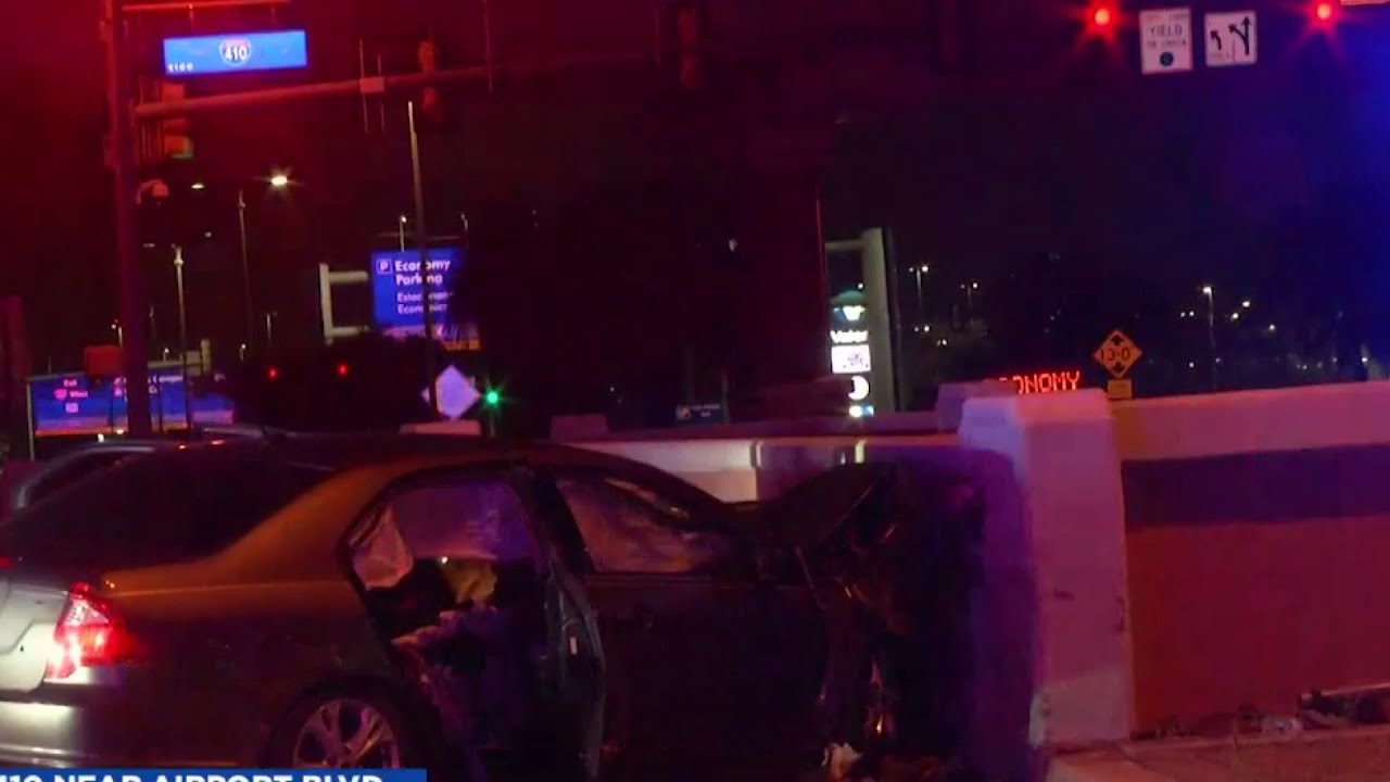 Driver Tries To Flee Traffic Stop, Crashes Into Turnaround On Loop 410 ...