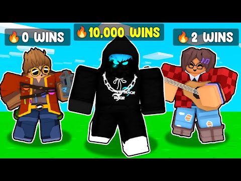 I snuck into NOOBS ONLY servers in Roblox Bedwars..