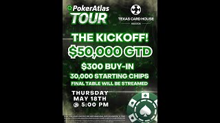 $50,000 GTD Poker Atlas Tour Live Look In | Texas Card House Houston!