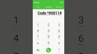 check 2G & Lte basic information || code *#0011#