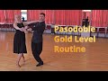 Paso Doble Gold Level Choreography | Grand Circle, Travelling Spins from CPP