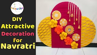 Navratri Special Decoration 2024 | Durga pooja decoration | DIY budget friendly backdrop Decoration