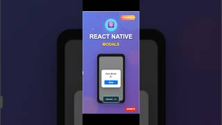 React Native Modal Tutorial | Popup in 45 Seconds