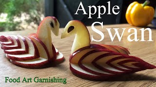 How To Make An Edible APPLE SWAN - Fruit Carving Video For Beginners