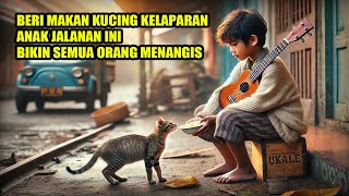 Semua Orang Menangis!!! Anak Jalanan ini Beri Makan Kucing Kelaparan, Lihat Apa yang Terjadi!!?