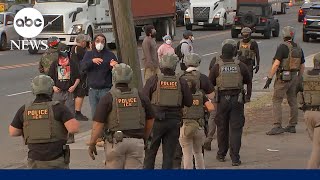 ICE agents clash with protesters at NJ immigration detention facility