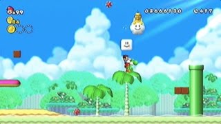 NewスーパーマリオブラザーズWii-33「ワールド4 W4-5 ジュゲムが出る雲ブロック！？」