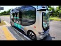 self driving bus the first time to experience a self driving car in beijing completely free