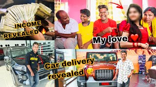 Car Delivery ?  Revealing My Income 💰 LOVE ? || papa pura poll kohl Diye 😤 #qna