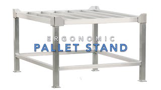 New Age Industrial - Product Overview - Ergonomic Raised Pallet Stand