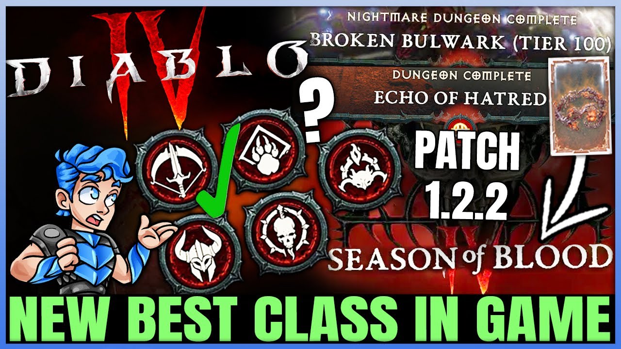 Diablo 4 - New Best Class In Game - Season 2 Tier List - T100 & Uber ...