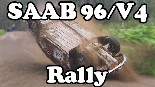 SAAB 96/V4 Rallying - Crashes & Action!