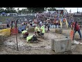 pig wrestling at the kosciusko county community fair