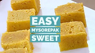 Mysorepak - easy homemade mysore pak recipe