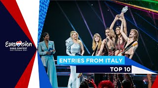 TOP 10: Entries from Italy 🇮🇹 - Eurovision Song Contest 2021