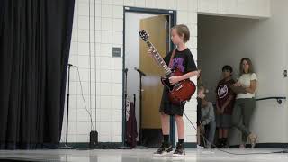 Julian, 11 years old, plays AC/DC's Thunderstruck at Talent Show