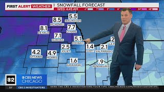 Wet accumulating snow likely to arrive in Chicago Monday evening into Tuesday