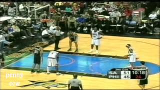 NBA Greatest Game: Allen Iverson vs. Tim Duncan, Parker & Manu Ginobili the Spurs (2004)