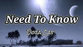 Doja Cat - Need To Know (Official Live Performance) | Vevo