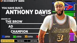 NBA 2K21 NEXT-GEN ANTHONY DAVIS BUILD!! 70+ BADGES BEST CENTER DEMIGOD BUILD!