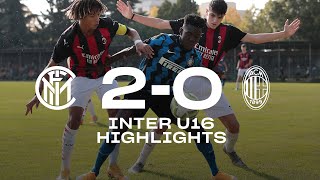 INTER 2-0 AC MILAN | UNDER 16 HIGHLIGHTS  | Let's start the Derby week with a Derby victory! 👏🏻⚫🔵