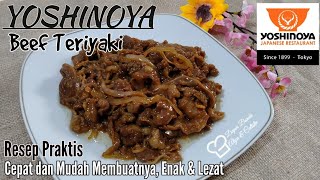 Simple Recipe for Yoshinoya's Teriyaki Beef Slice