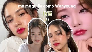 maquillandome como Wonyoung de IVE CON mi maquilladora favorita de corea 🇰🇷 + TTDEYE