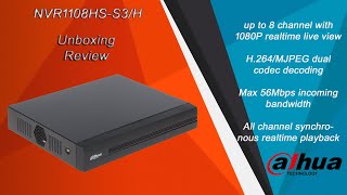 Dahua NVR 1108HS-s3 NVR Review | Unboxing