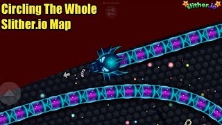 I CIRCLED THE WHOLE SLITHER.IO LOBBY | Circling the Whole Slither.io Map (Epic GamePlay) Part 6