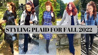 STYLING PLAID FOR FALL 2022/FASHION OVER 50