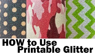 How to use Dae Ha Printable Glitter